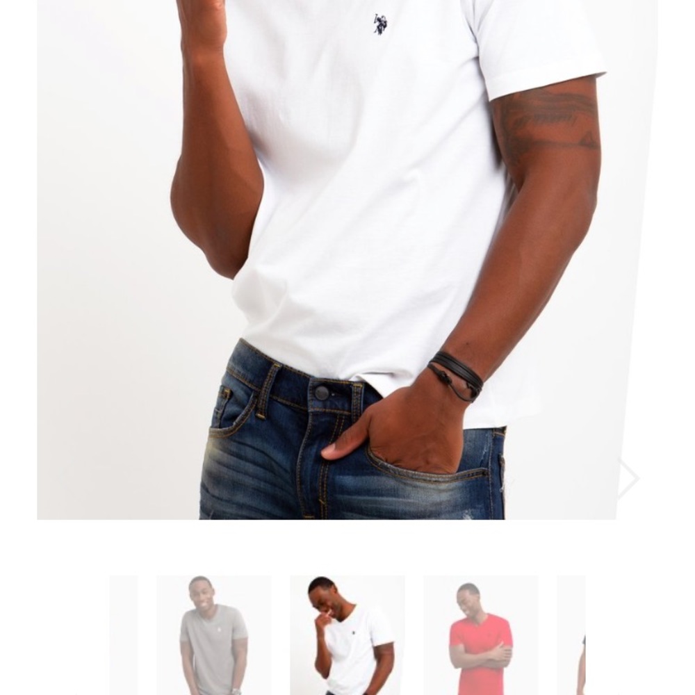 U.S Polo Assn white T-shirt - Picture 2 of 2